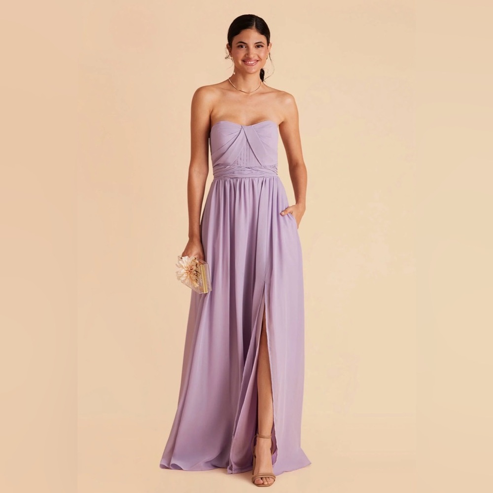 Birdy Grey LARGE Lavender Grace Convertible Dress w/ Slit in Chiffon